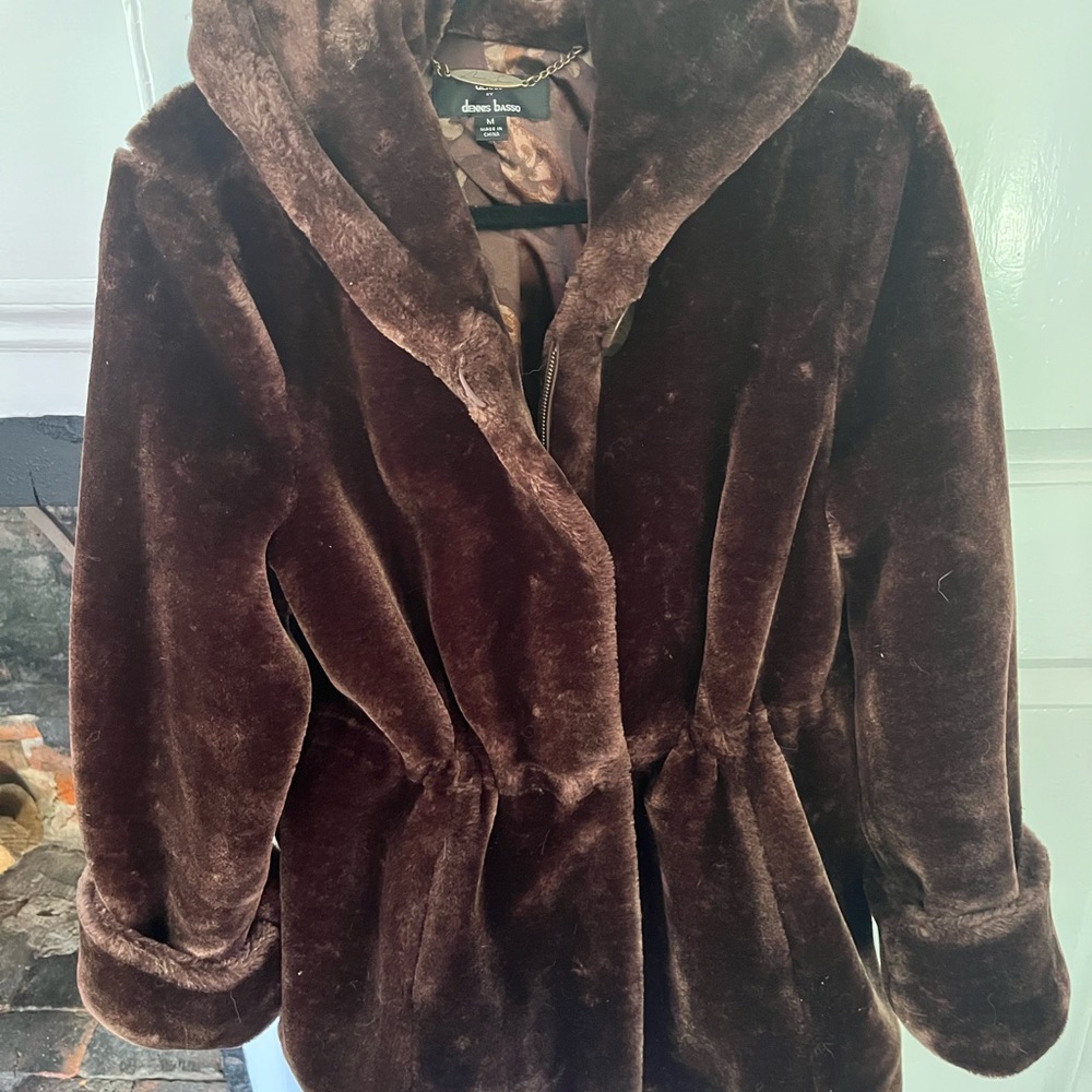 Dennis Basso faux fur jacket
